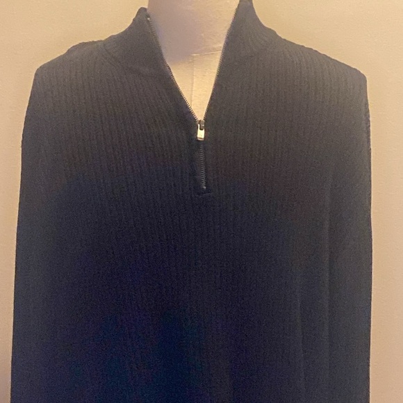 Calvin Klein Black Zip Up Sweater - Picture 2 of 5